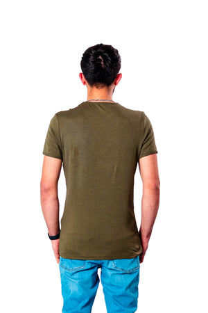 Basic T-Shirt ''Rundhals'' Olive