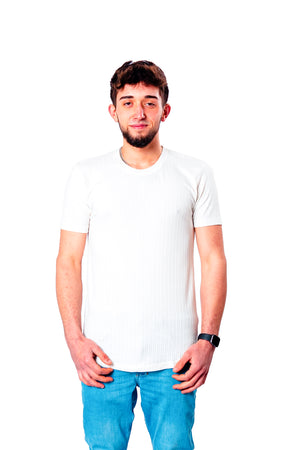 Basic Longshirt T-Shirt Weiß