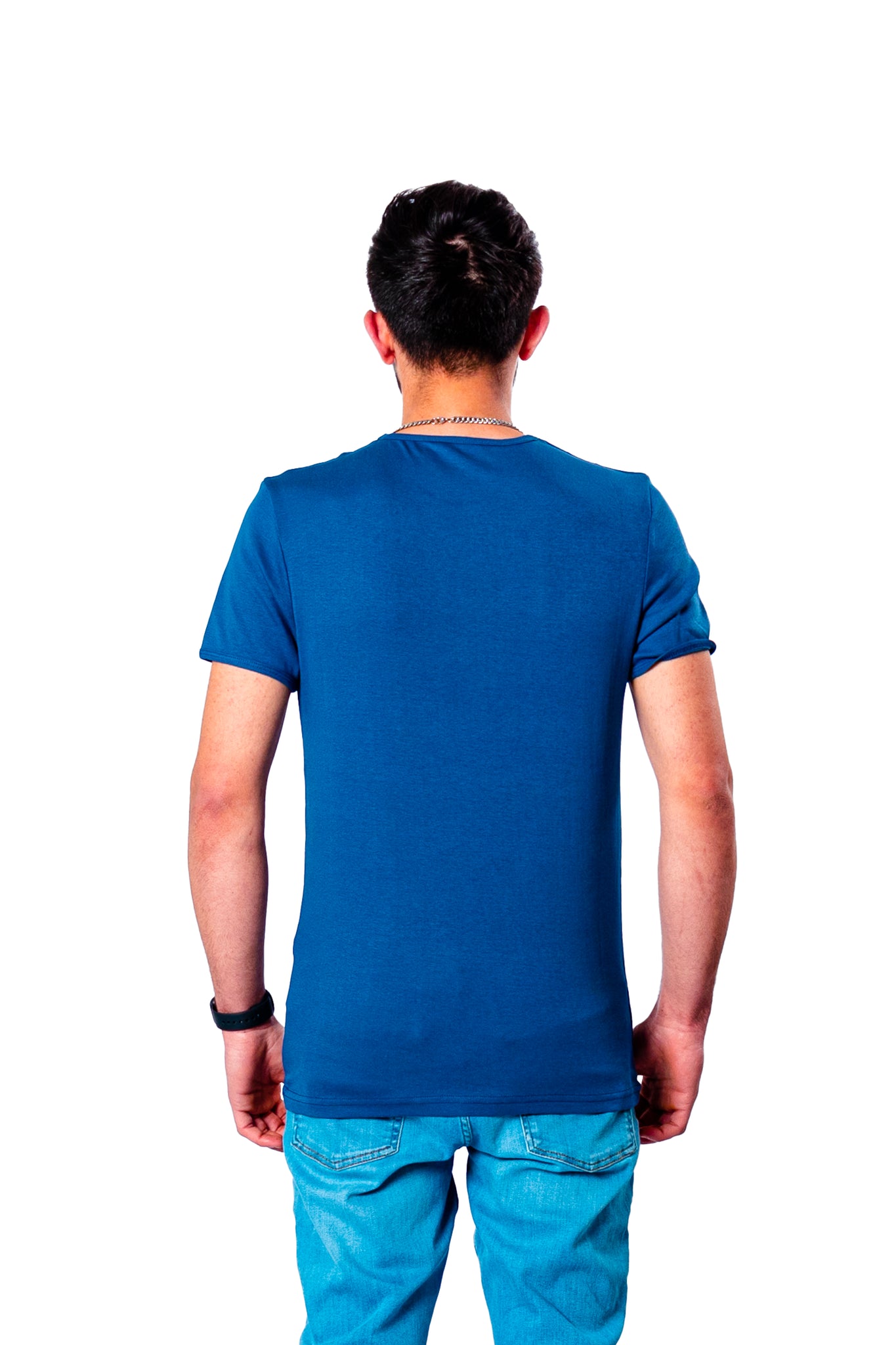 Basic T-Shirt "Rundhals" Blau