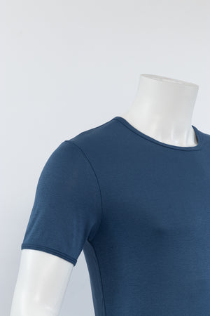 Basic T-Shirt "Rundhals" Blau