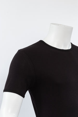 Basic T-Shirt ''Rundhals'' Schwarz