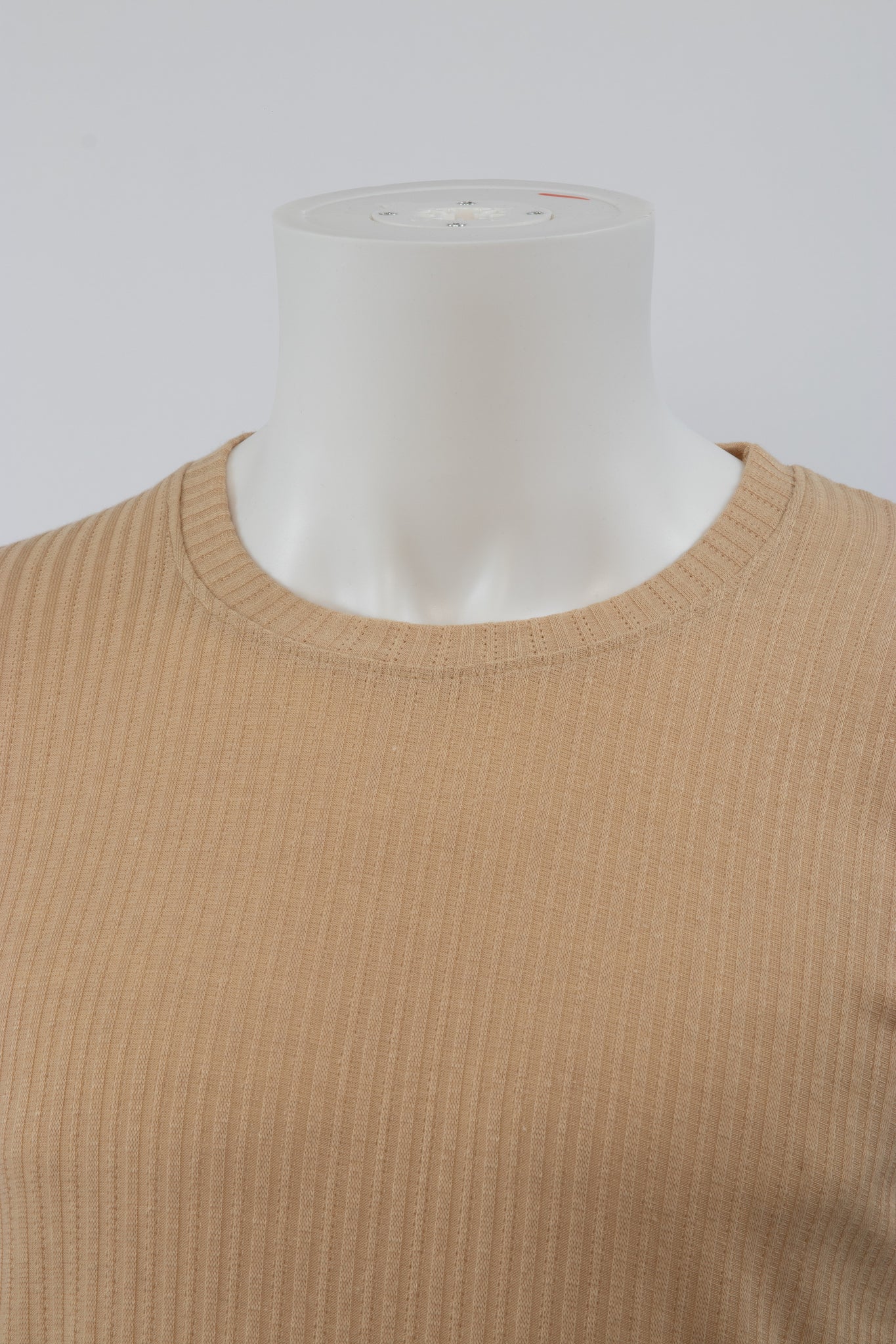 Basic Longshirt T-Shirt Beige